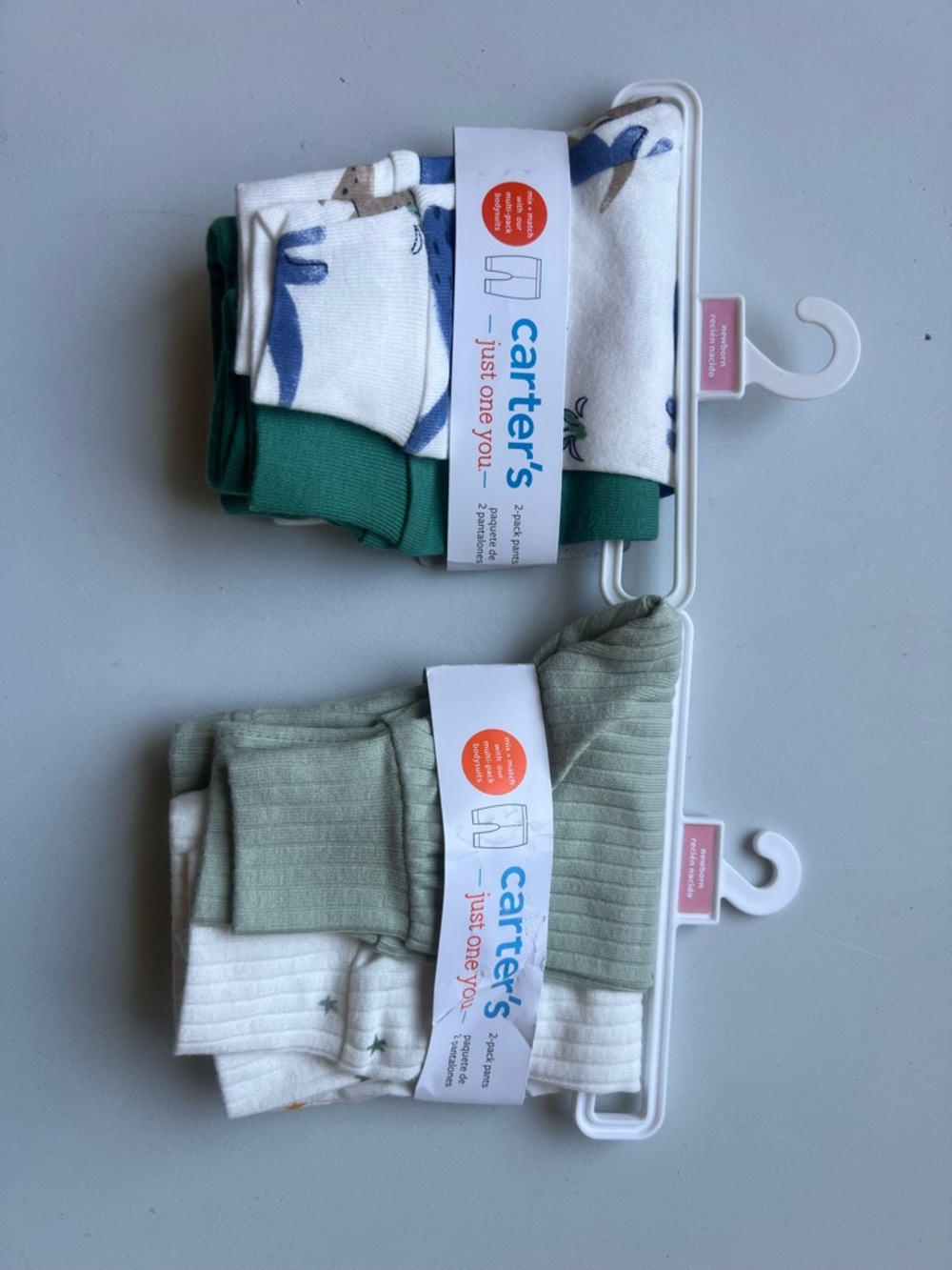 Carter's Child of Mine Baby Pants,Sizes Newborn pack of 4 Pc
